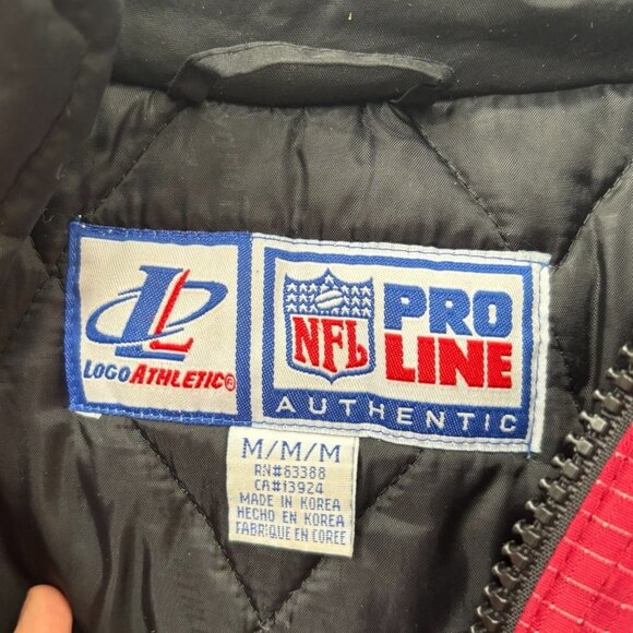 Vintage 1990s Y2K Logo Athletic NFL Pro Line San Francisco 49ers Jacket Medium M - Picture 3 of 9